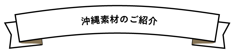沖縄素材のご紹介